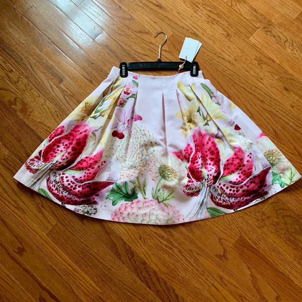 Ted Baker London - Floral A-Line Skirt